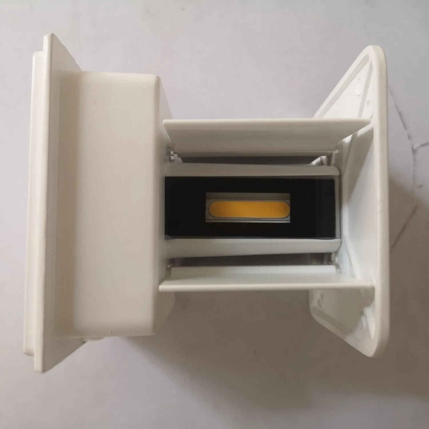 2PCS 12W IP66 Waterproof LED Wall Light, Warm White, Aluminium