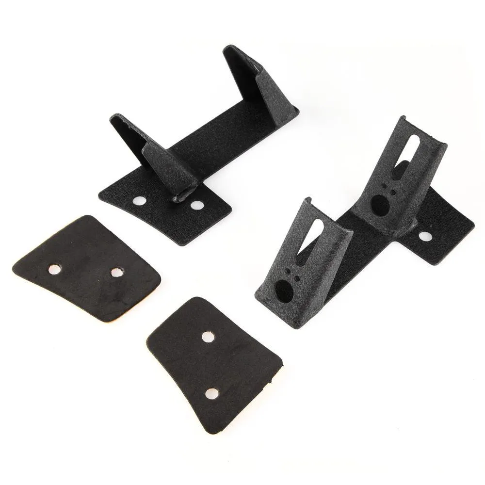 4pcs 3" SPOT PODS & Dual A-Pillar Light Lower Windshield Hinge Mounting Brackets For Jeep Wrangler JK 2DR/4DR 2007~2017