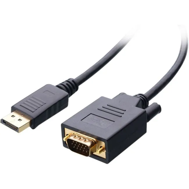 4XEM 10FT DisplayPort To VGA Adapter Cable - Black 4XDPMVGAM10FT