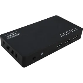 Accell USB 3.0 Full Function Docking Station - Gigabit Ethernet and 3.5mm Audio/Microphone