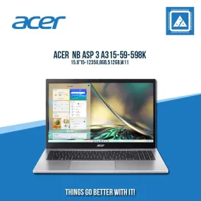 ACER ASPIRE 3 A315-59-598K I5-1235U/8GB/512GB NVME | BEST FOR STUDENTS AND FREELANCERS LAPTOP