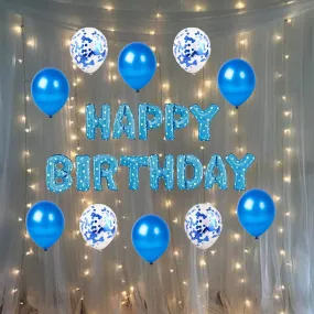 Birthday Party Decoration Blue 30 Pcs