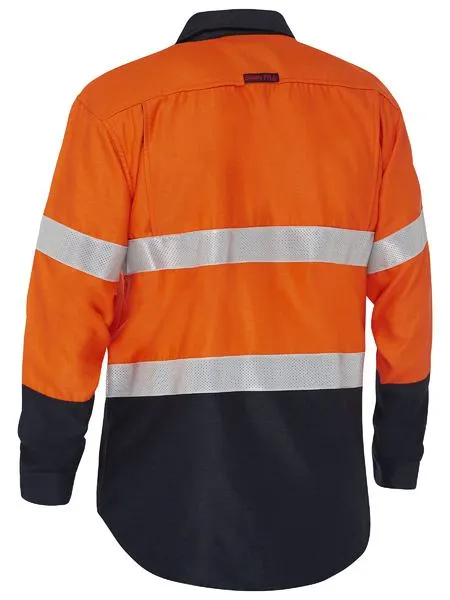 Bisley Apex 160 Taped Hi Vis FR Ripstop Vented Shirt (BS8338T)