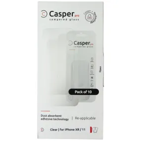 Casper Pro Tempered Glass (10 Pack) of Screen Protectors for iPhone XR/11