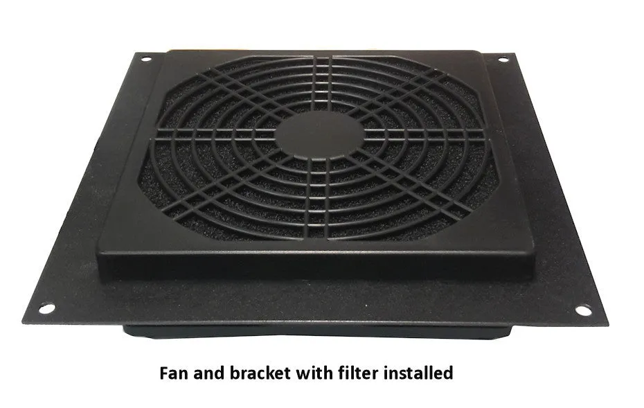 Coolerguys Pro-Metal Thermal controlled filtered Intake and exhaust AV cabinet cooling kit