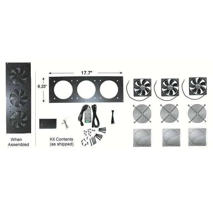 Coolerguys Triple 120mm Cabinet Cooling Kit