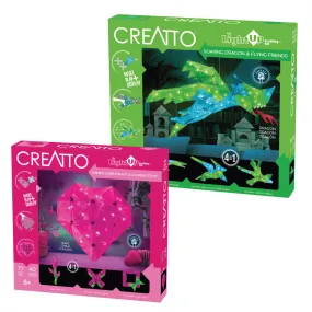 Creatto 2-Pack Bundle: Soaring Dragon & Flying Friends and Shining Sweetheart & Lovable Stuff