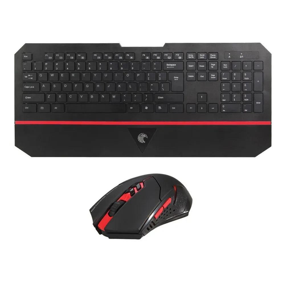 Ergonomic 2.4GHz ultra-thin multimedia wireless keyboard and mouse