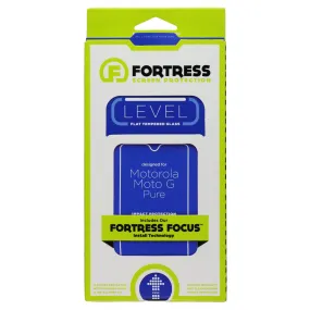 Fortress Level Flat Tempered Glass Screen Protector for Motorola Moto G Pure