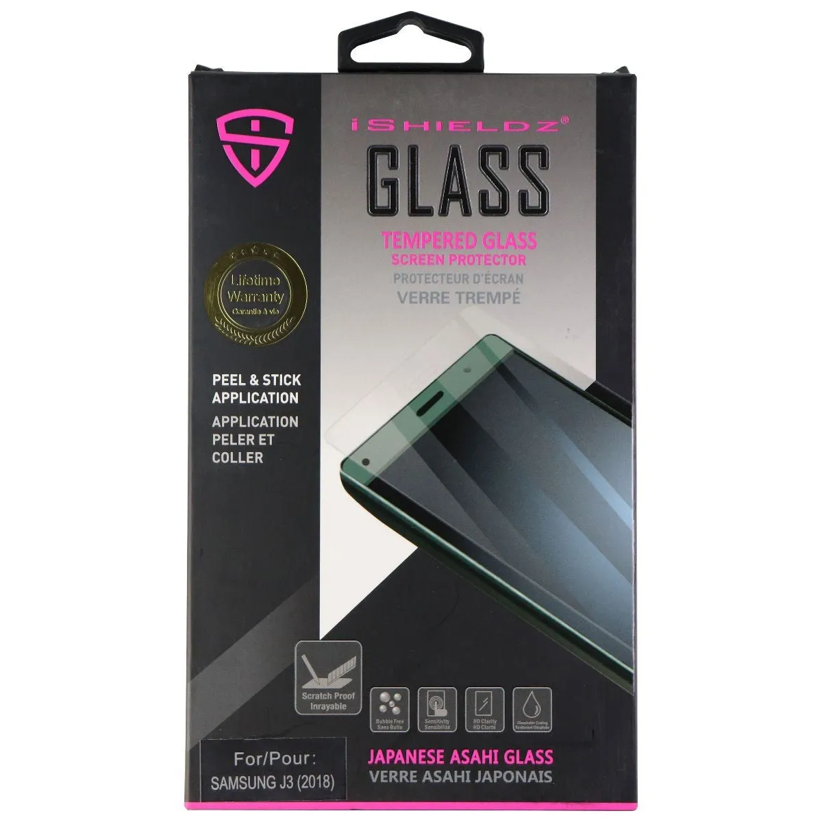 iShieldz Asahi Glass Screen Protector for Samsung Galaxy J3 (2018) - Clear