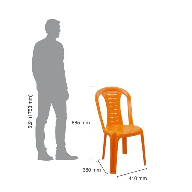 Italica 9312 Armless Plastic Chair