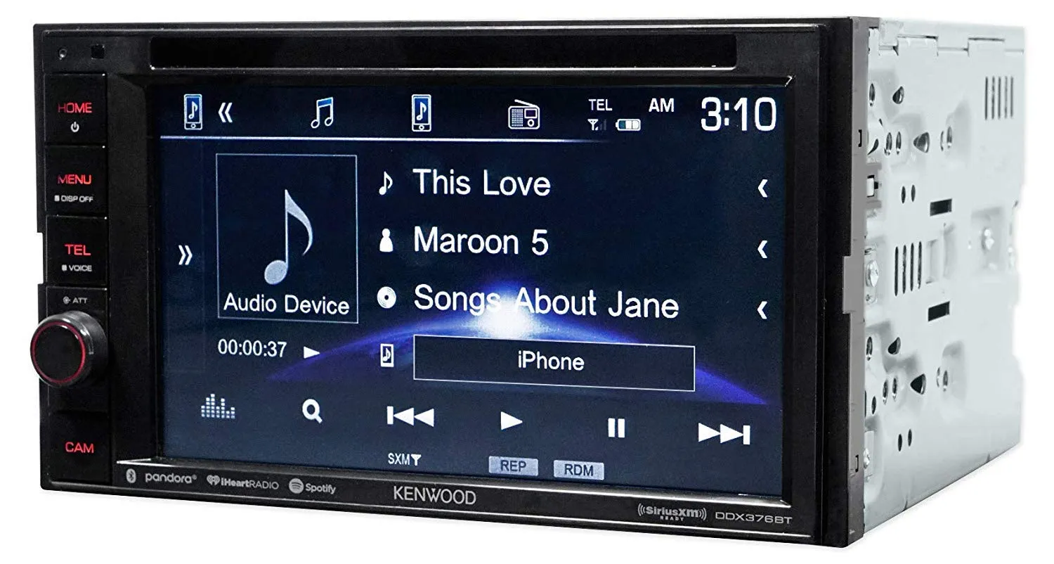 Kenwood DDX376BT 6.2" In-Dash Car DVD Monitor Bluetooth Receiver