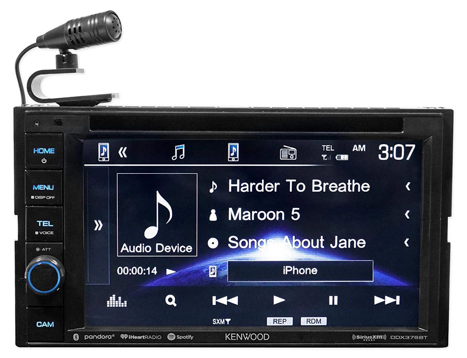 Kenwood DDX376BT 6.2" In-Dash Car DVD Monitor Bluetooth Receiver