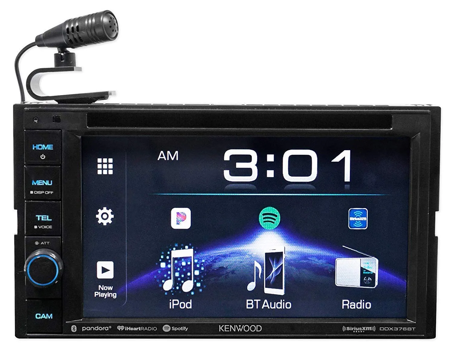 Kenwood DDX376BT 6.2" In-Dash Car DVD Monitor Bluetooth Receiver