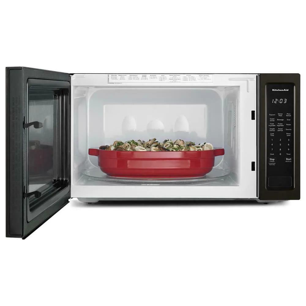 Kitchenaid KMCS3022GBS 24" Countertop Microwave Oven with PrintShield™ Finish - 1200 Watt