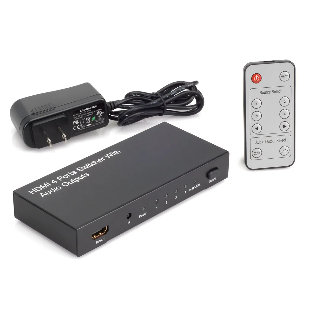 Magnadyne HDSW-41AUDIO | 4 Port Video Switcher