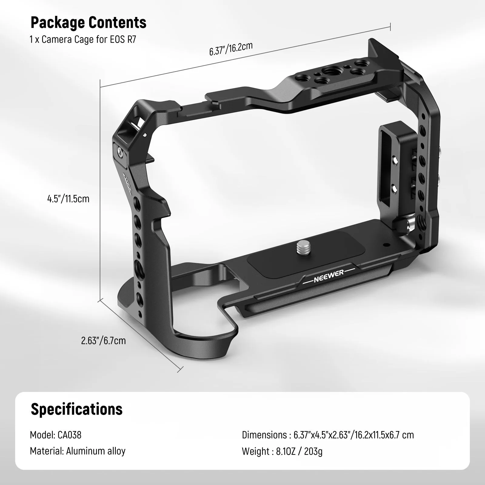 NEEWER CA038 R7 Camera Cage For Canon EOS R7