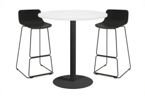 Sapphire Disc Base Tall Round Bar Counter Table [700 mm]