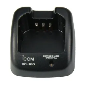 Single Desktop Charger, BC160 for iCom IC-A14 and IC-F3161/4161 Series Radios