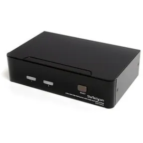 StarTech.com 2 Port DVI   USB KVM Switch with Audio - KVM switch - USB 2.0 Hub - 2 ports - 1 local user - 1U