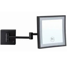 Thermogroup Ablaze Lit Magnifying Square Mirror 3x Mag - Black