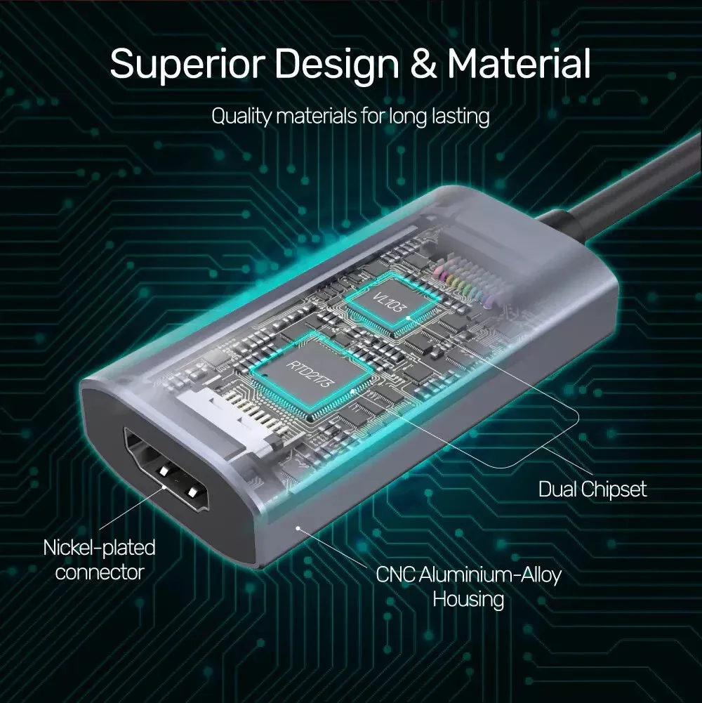 Unitek V1414A 8K USB-C to HDMI 2.1 Adapter