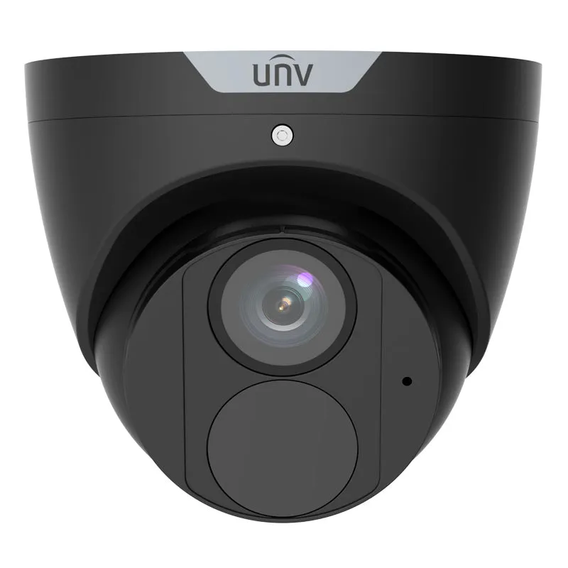 UNIVIEW IPC3614SB-ADF28KM-I0-BK: 4MP LightHunter IR Fixed Eyeball Turret Camera in Black