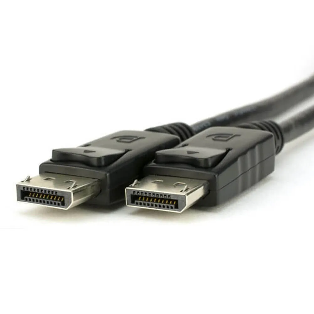 US 2-4 Pc Displayport to Display Port Cable Male to Male Cord 4K w/ Latches 6ft