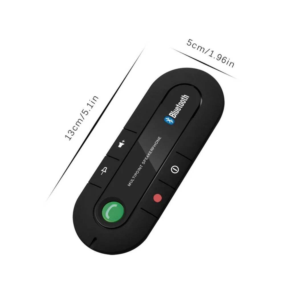 USB Bluetooth Handsfree Car Kit Wireless Bluetooth Speaker Phone MP3 Music Player Sun Visor Clip Speakerphone Charger no aux